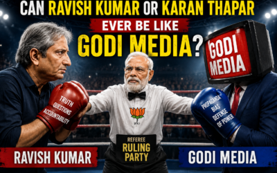 Can Ravish Kumar or Karan Thapar ever be like Godi Media?